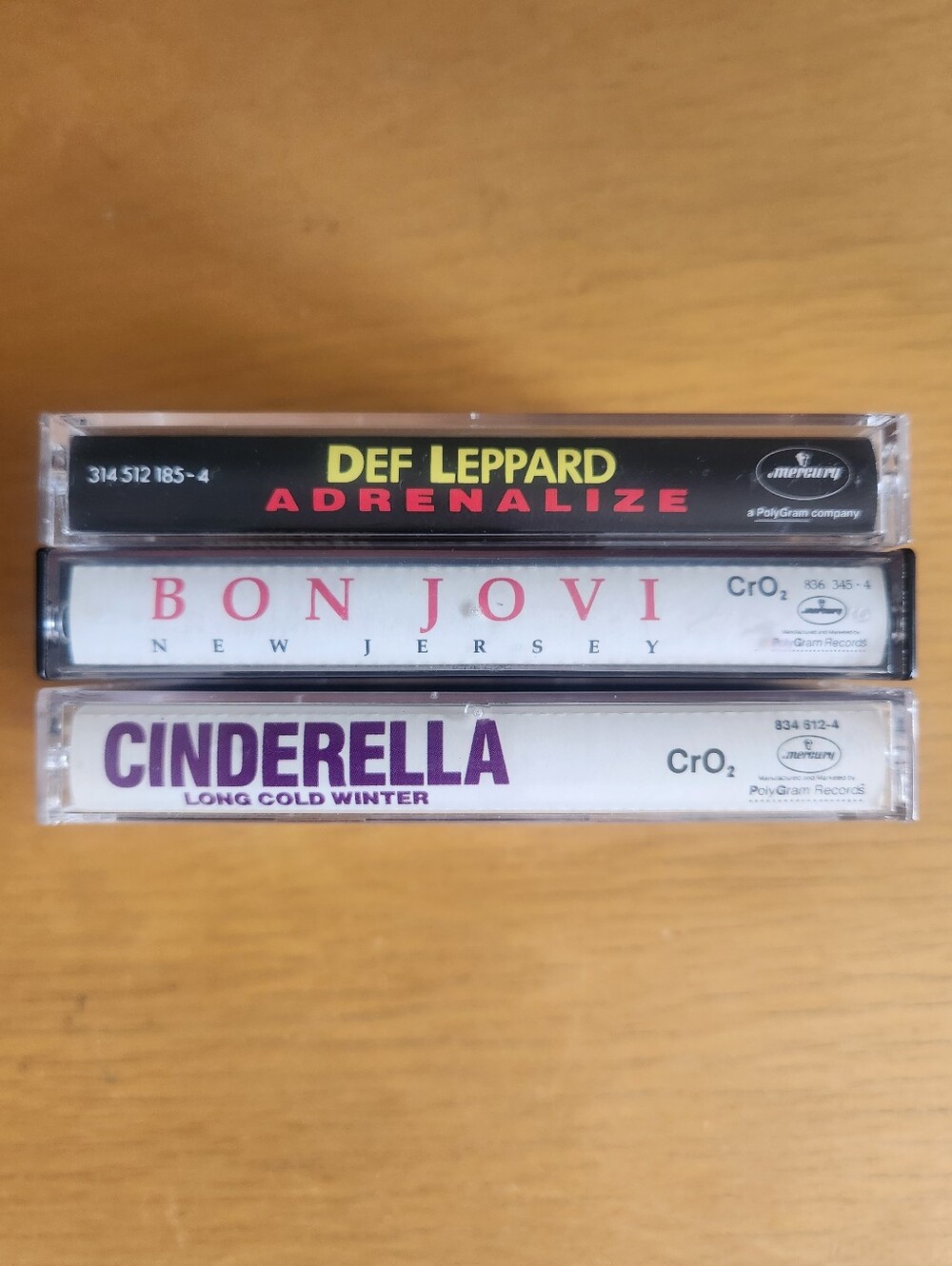Def Leppard, Bon Jovi, Cinderella - 1980s & 90s Cassette Tapes (Lot of 3) 